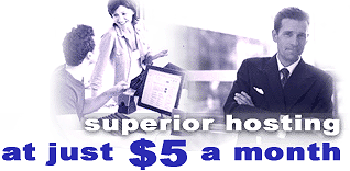 superior hosting, at just $5 a month